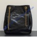 Saint Laurent Niki Multipocket shoppipng in vintage leather YSL862295-black