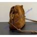 Saint Laurent Jamie shoulder pouch in suede YSL862712-B-camel