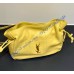 Saint Laurent Jamie shoulder pouch in lambskin YSL862712-yellow