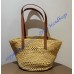 Saint Laurent Panier small in raffia YSL868565-B-IC-black