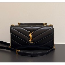 Saint Laurent LOULOU top-handle in Matelasse lambskin YSL869461-black