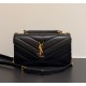 Saint Laurent LOULOU top-handle in Matelasse lambskin YSL869461-black