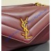 Saint Laurent LOULOU top-handle in Matelasse lambskin YSL869461-wine