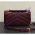 Saint Laurent LOULOU top-handle in Matelasse lambskin YSL869461-wine