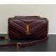 Saint Laurent LOULOU top-handle in Matelasse lambskin YSL869461-wine