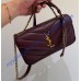 Saint Laurent LOULOU top-handle in Matelasse lambskin YSL869461-wine