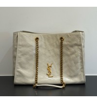 Saint Laurent Niki shopping in vintage leather YSL871151-beige