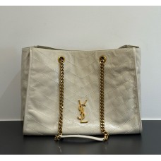 Saint Laurent Niki shopping in vintage leather YSL871151-beige