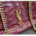 Saint Laurent Niki shopping in vintage leather YSL871151-wine
