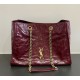 Saint Laurent Niki shopping in vintage leather YSL871151-wine