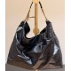 Saint Laurent Hortense hobo in shiny leather YSL871220-black