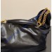 Saint Laurent Hortense small hobo in shiny leather YSL871222-black