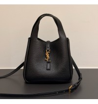 Saint Laurent LE 5 À 7 Baby Bea in grained leather YSL872469-black