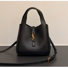 Saint Laurent LE 5 À 7 Baby Bea in grained leather YSL872469-black