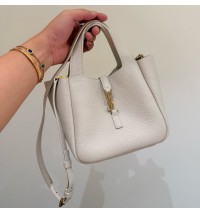 Saint Laurent LE 5 À 7 Baby Bea in grained leather YSL872469-cream