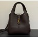 Saint Laurent LE 5 À 7 Baby Bea in grained leather YSL872469-dark-brown