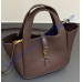 Saint Laurent LE 5 À 7 Baby Bea in grained leather YSL872469-dark-brown