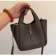 Saint Laurent LE 5 À 7 Baby Bea in grained leather YSL872469-dark-green