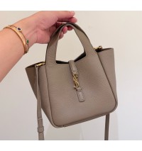 Saint Laurent LE 5 À 7 Baby Bea in grained leather YSL872469-tan
