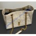 Saint Laurent Niki Small shopping in vintage leather YSL872680-beige