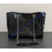 Saint Laurent Niki Small shopping in vintage leather YSL872680-black