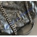 Saint Laurent Niki Small shopping in vintage leather YSL872680-black