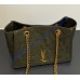 Saint Laurent Niki Small shopping in vintage leather YSL872680-green