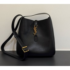 Saint Laurent LE 5 À 7 supple Crossbody in Grained Leather YSLA00211-B-black