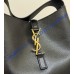 Saint Laurent LE 5 À 7 supple Crossbody in Grained Leather YSLA00211-B-black