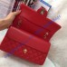 Chanel Small Classic Flap Bag in Red Lambskin with golden hardware Chanel Small Classic Flap Bag in Red Lambskin with golden hardware