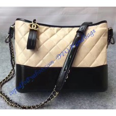 Chanel Gabrielle Hobo Bag Beige Black Chanel Gabrielle Hobo Bag Beige Black