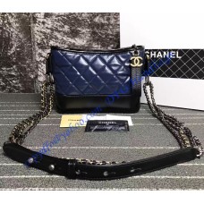 Chanel Gabrielle Small Hobo Bag Blue Black Chanel Gabrielle Small Hobo Bag Blue Black