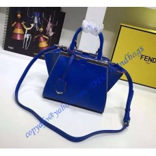 Fendi Mini 3Jours in Royal Blue Leather Handbag Fendi Mini 3Jours in Royal Blue Leather Handbag