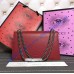 Gucci Dionysus Red Leather Medium Shoulder Bag