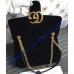Gucci Medium GG Marmont Black velvet shoulder bag