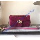 Gucci Small GG Marmont Rose Red velvet shoulder bag