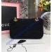 Gucci Mini GG Marmont Black velvet shoulder bag