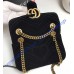 Gucci Mini GG Marmont Black velvet shoulder bag