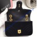 Gucci Mini GG Marmont Black velvet shoulder bag