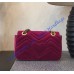Gucci Mini GG Marmont Rose Red velvet shoulder bag