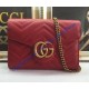 Gucci GG Marmont Red matelasse mini bag Gucci GG Marmont Red matelasse mini bag