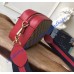 Gucci GG Supreme messenger bag with Red Leather Trim