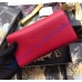 GG Marmont Leather Chain Wallet Red