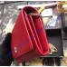 GG Marmont Leather Chain Wallet Red