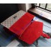 Gucci Dionysus GG Supreme Large Shoulder Bag with Red Suede Detail