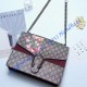 Gucci Dionysus Blooms Print Large Shoulder Bag with Wine Red Suede Gucci Dionysus Blooms Print Large Shoulder Bag with Wine Red Suede