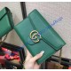 Gucci GG Marmont Green Leather Mini Chain Bag Gucci GG Marmont Green Leather Mini Chain Bag