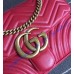 Gucci Medium GG Marmont Matelasse Shoulder Bag Red