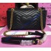 Gucci Small GG Marmont Matelasse Shoulder Bag Black