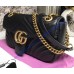 Gucci Small GG Marmont Matelasse Shoulder Bag Black